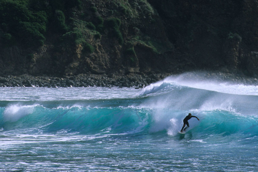 surfing on Lord Howe Island